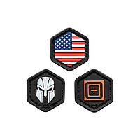 Набір патчей 5.11 Tactical Hexgrid Patch Multi єдиний