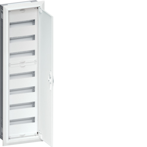 Щит вбудовуваний Hager Univers FWU71S 84 мод. QC 1107x315x112 мм (розподільчий, модульний, з білою дверкою)