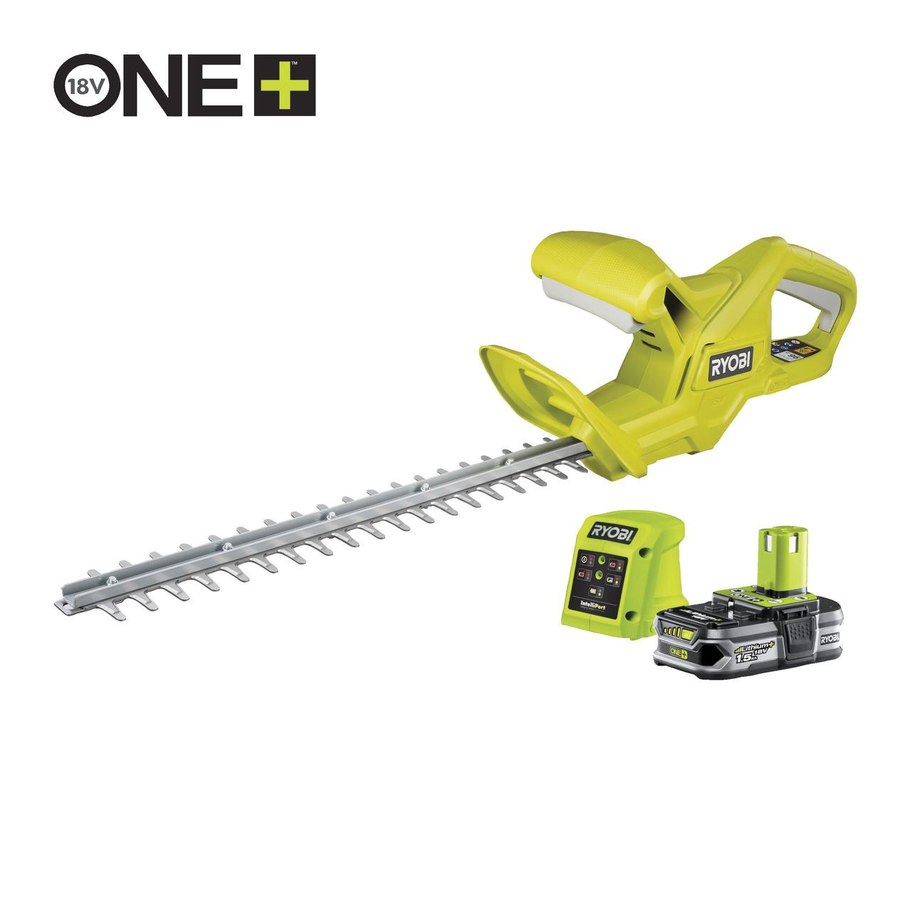 18 В Акумуляторний кущоріз, 40 см лезо (1х1.5 А·год), RYOBI RY18HT40A-115