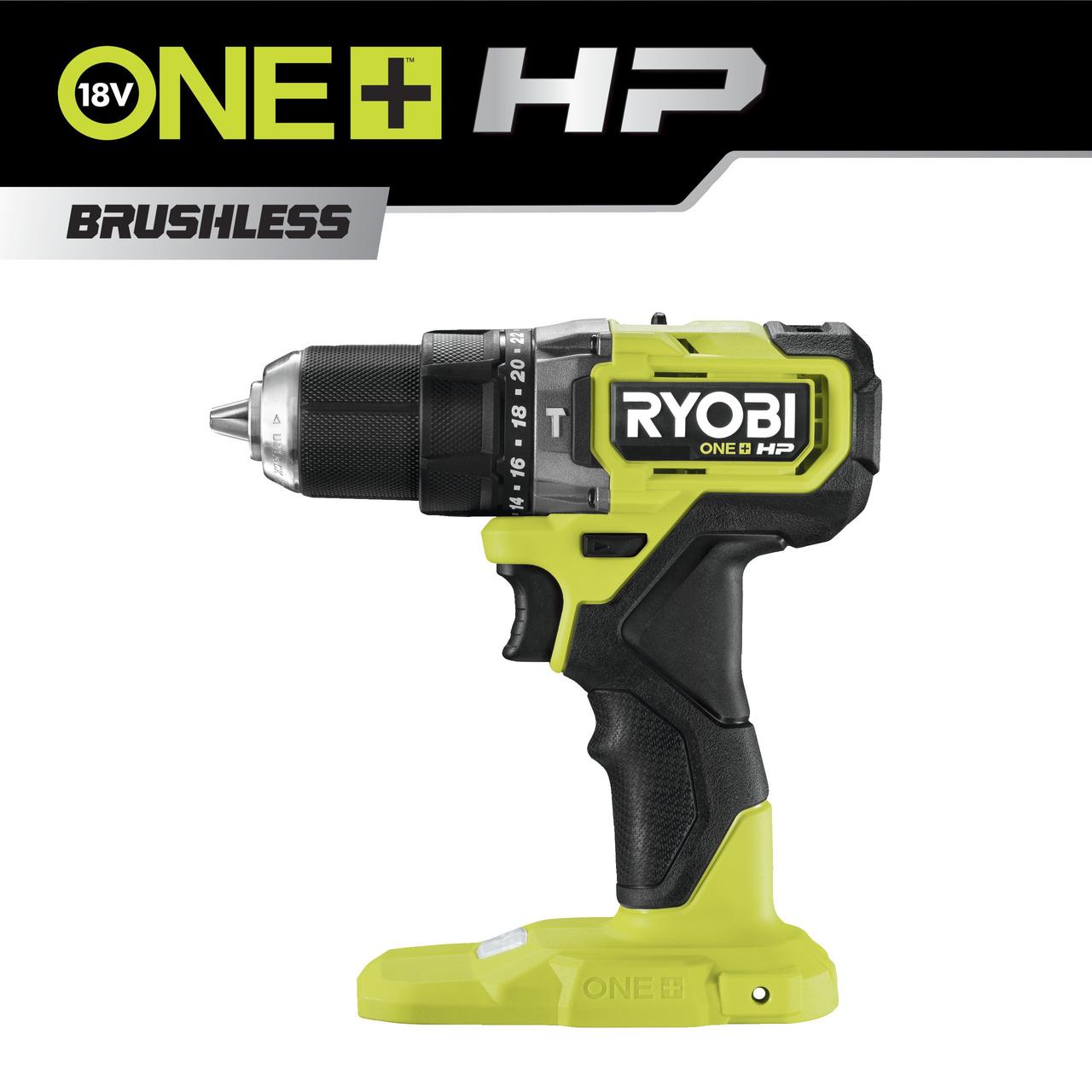 18 В Акумуляторний безщітковий ударний дриль-шурупокрут RYOBI RPD18C-0 ONE+, фото 1