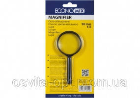 Скло збільшуюче Economix, d 50мм, 5-кратне Е82102