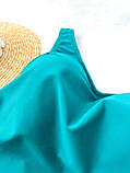 Жіночий купальник з в’язкою бірюзового кольору великих розмірів, фото 6