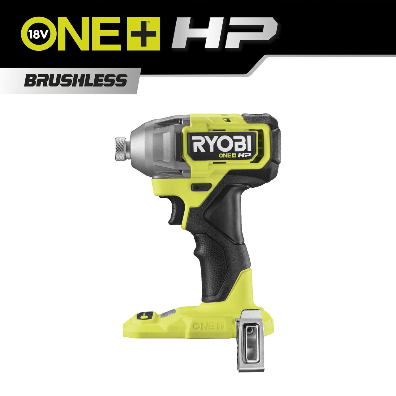 18 В Акумуляторний безщітковий імпульсний гвинтоверт, RYOBI RID18X-0 ONE+, фото 1