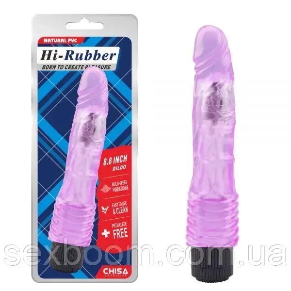 Вібромассажер Chisa Jelly Hi-Rubber, Pink