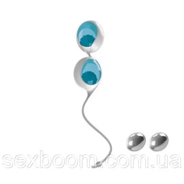 Вагінальні кулькі OVO L1 Loveballs, LIGHT BLUE