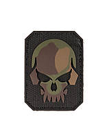 Нашивка на липучці Sturm Mil-Tec Skull Patch PVC 3D (Small) Woodland 6 x 4,5 cm