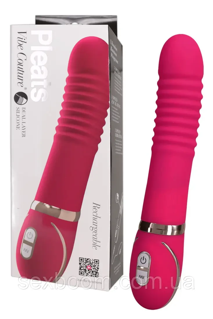 Hi-tech вібратор - Pleats Pink Vibrator