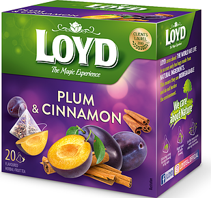 Чай фруктовый Loyd Слива та Кориця 20 шт по 2 г.