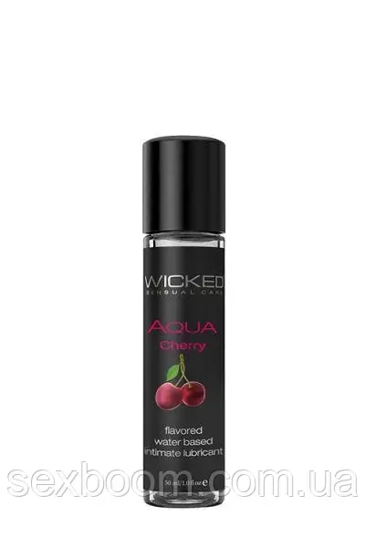 Їстівний лубрикант WICKED AQUA CHERRY FLAVORED 30ML