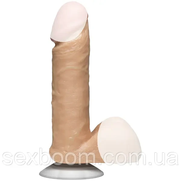 Фаллоімітатор Doc Johnson The Realistic Cock 6 inch White - PVC, Vack-U-Lock, диаметр 4,3см