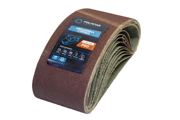 Лента шлифовальная бесконечная Polystar Abrasive 75х457 мм P60 - фото 1 - id-p1380795196