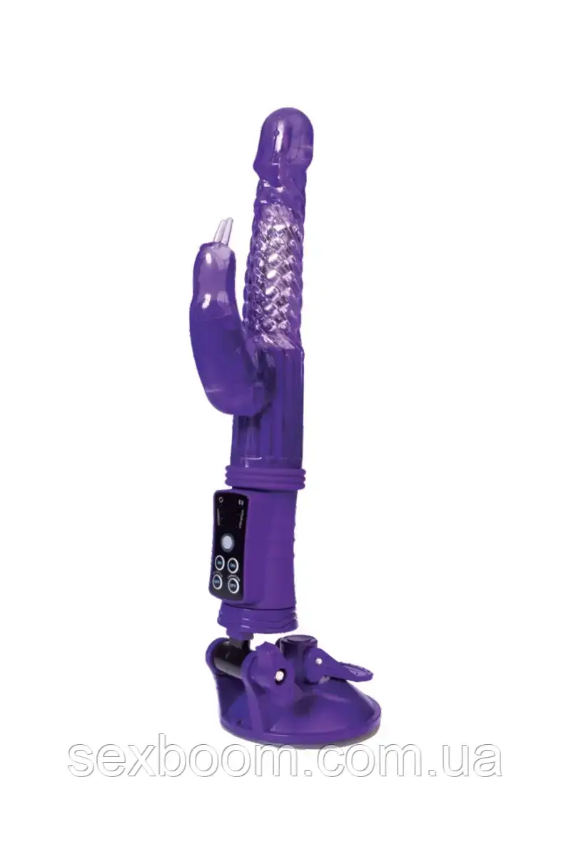 Вібратор з клиторальным стимулятором Toyfa A-Toys High-Tech fantasy, TPR, Фіолетовий, 24 см