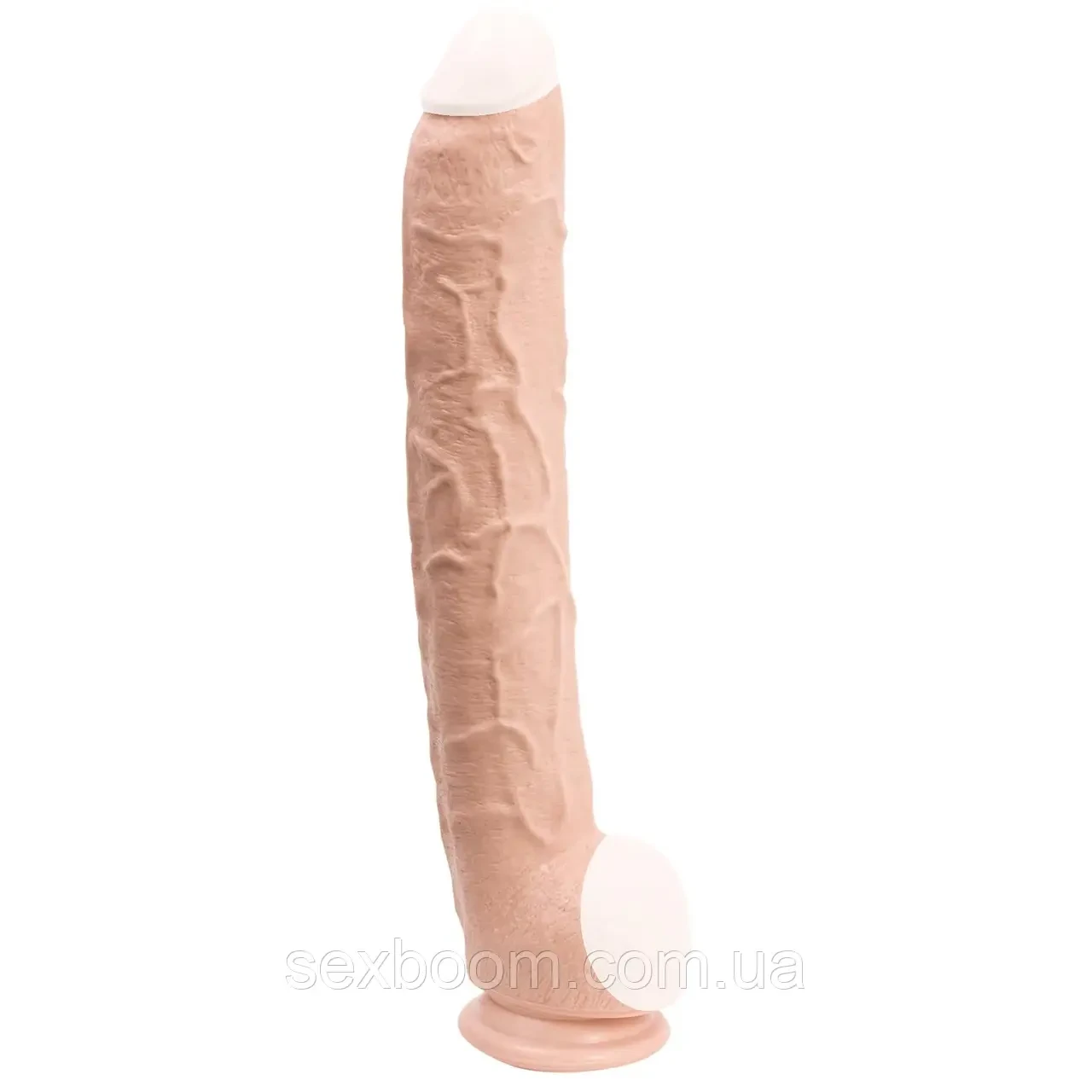 Фалоімітатор Doc Johnson Dick Rambone Cock White (в ПЕ пакеті!), діаметр 6см, довжина 42 см, ПВХ