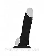 Реалістичний фалоімітатор Strap-On-Me SOFT REALISTIC DILDO Black - Size M