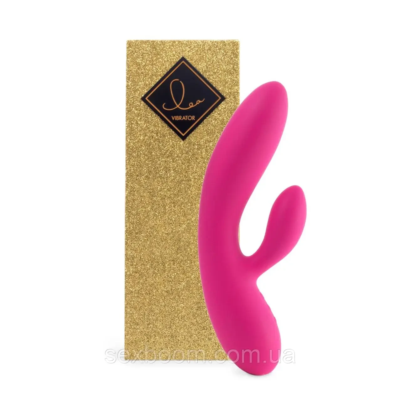 Гибкий Вібратор кролик с двумя моторами FeelzToys Lea Rabbit Vibrator Rubine Red