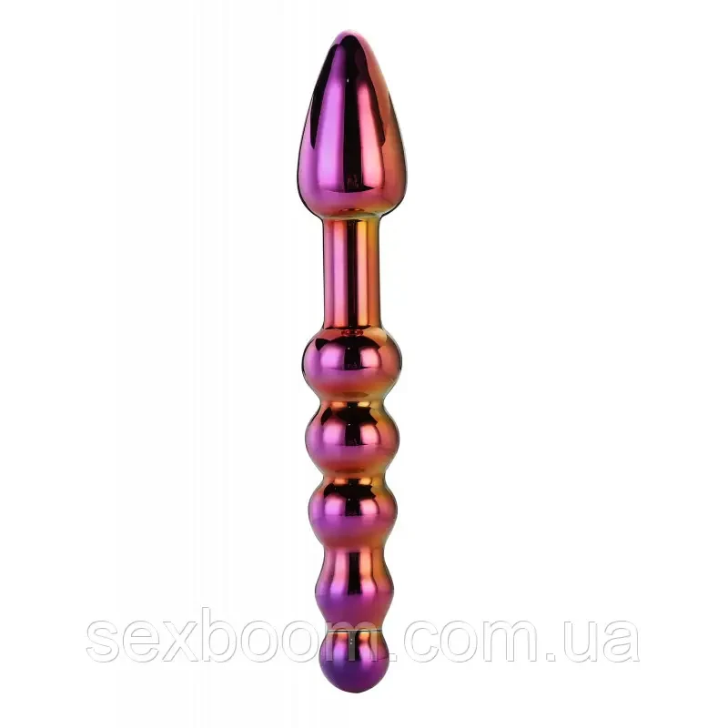 DT21834 Скляний анальний стимулятор Dream Toys GLAMOUR GLASS RIDGED ANAL DILDO