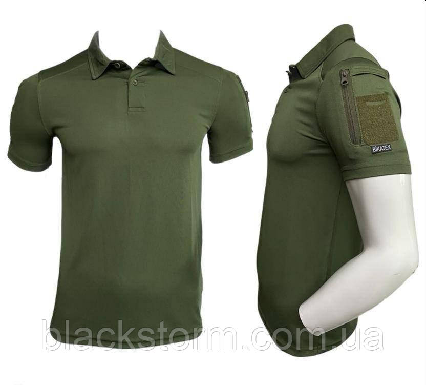 Тактична футболка поло Bikatex, Зелений, XL