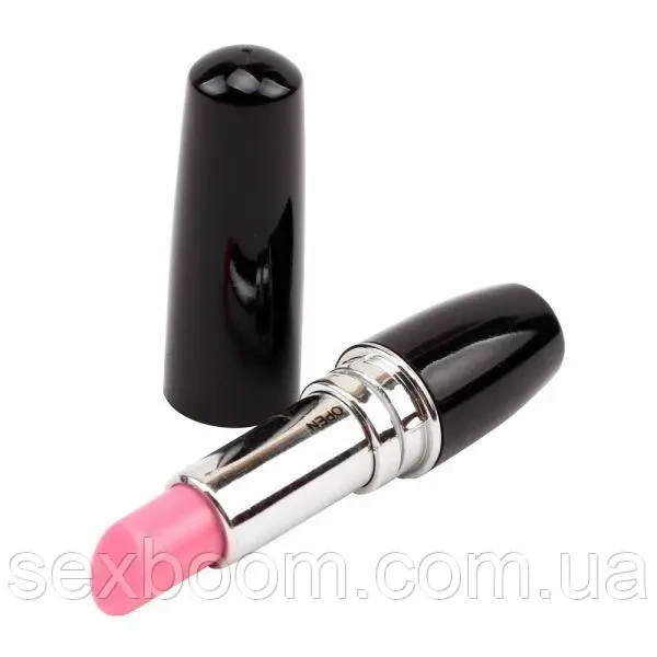 Міні-вібратор помада Vagina Lipstick, чорний
