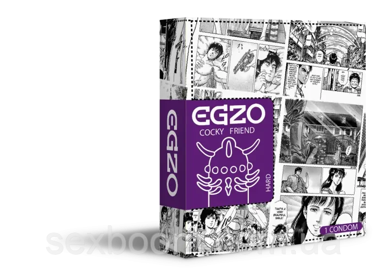 Презервативи EGZO Cocky Friend Purple Hard