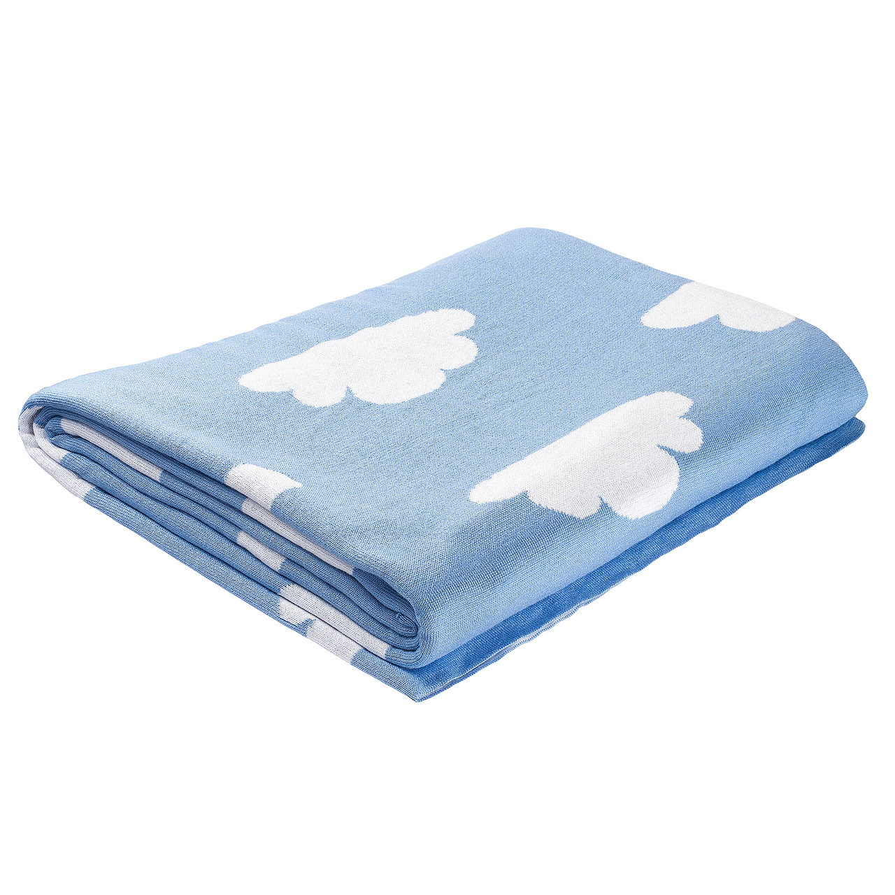Плед в'язаний Ohaina 210х180 Sky Blue