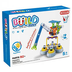 Гвинтовий конструктор BuildandPlay "Портовий кран" HANYE J-7701, 92 елементи, World-of-Toys