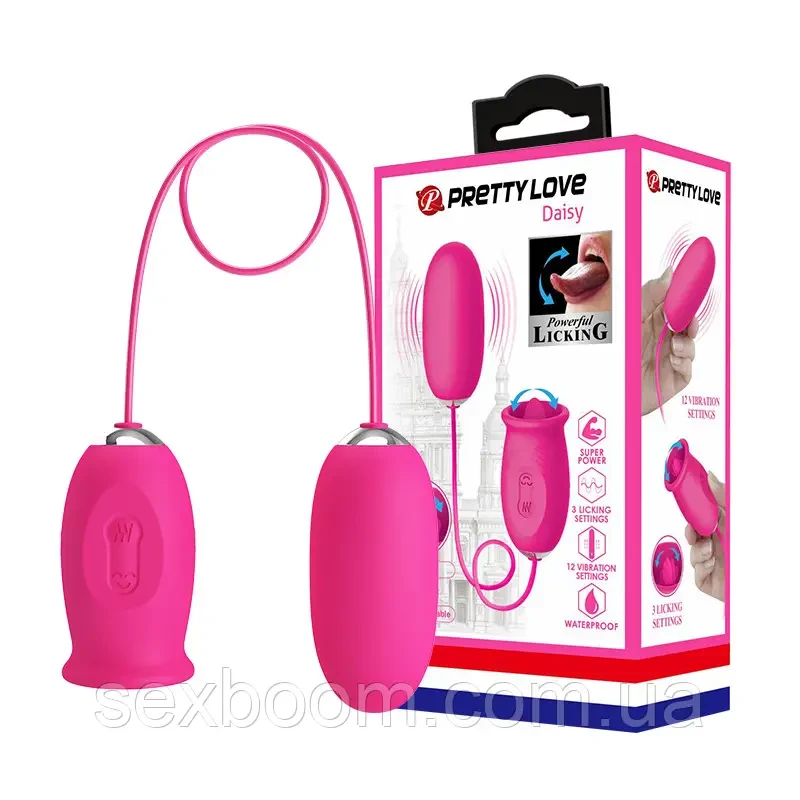 Кліторальний стимулятор - Pretty Love Daisy Licking Vibrator