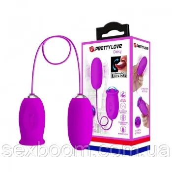 Вібратор - Pretty Love Daisy Licking Vibrator Purple