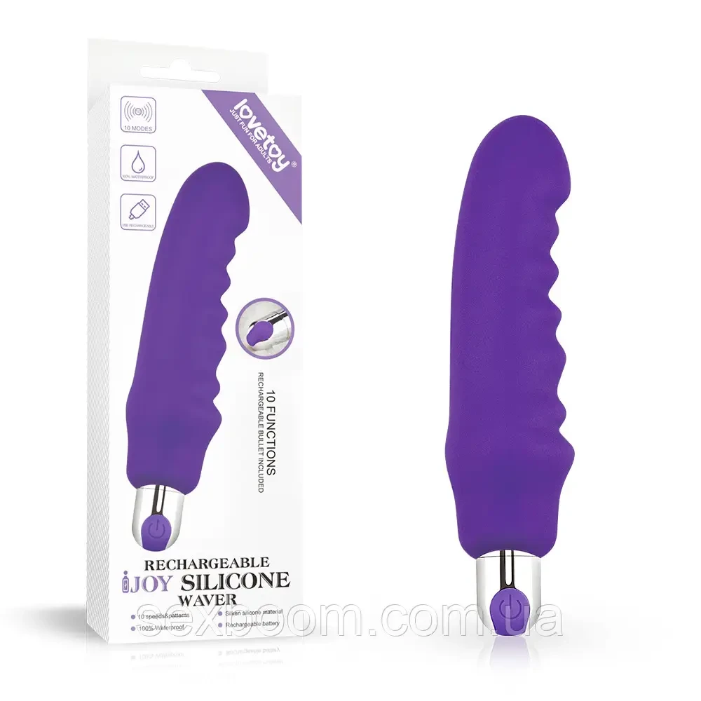 Вібратор - Rechargeable IJOY Silicone Waver Purple