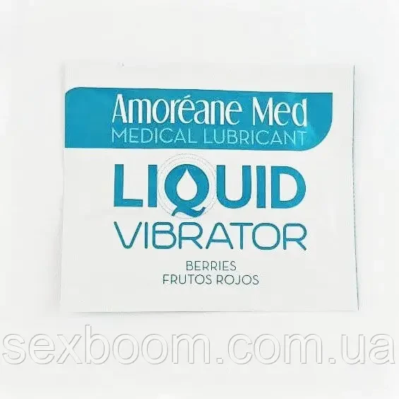 Пробник лубриканта з ефектом вібрації Amoreane Med Liquid Vibrator Berries (2 мл)