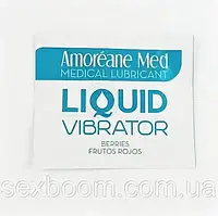 Пробник лубриканта з ефектом вібрації Amoreane Med Liquid Vibrator Berries (2 мл)