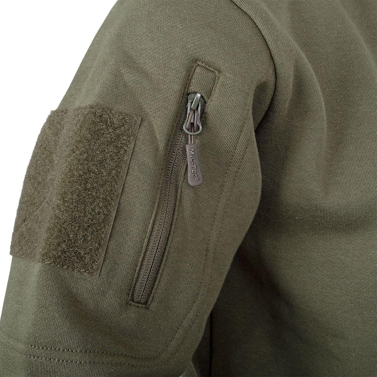 Mil-Tec Tactical Sweatshirt with Zipper Ranger Green