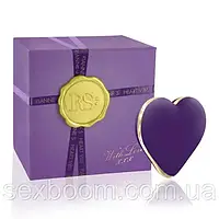 Вібратор-сердечко Rianne S: Heart Vibe Purple, 10 режимов работы, медицинский силикон, подарочная упаковка