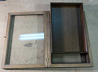 Кіот з вільхи рівний, з дерев'яною рамкою, що відкривається для постригального хреста., фото 2