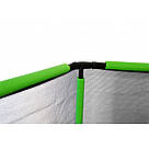 Батут дитячий на 140 см шестикутний спортивний ігровий із захисною сіткою для дітей до 60 кг зелений, фото 5