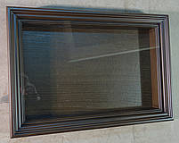 Кіот з вільхи рівний, з дерев'яною рамкою, що відкривається для постригального хреста., фото 3