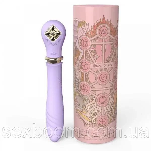 Вібромасажер-пульсатор з підігрівом ZALO DESIRE, Fantasy Violet, фото 1