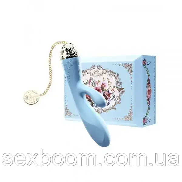 Вібромасажер - кролик з функцією управління зі смартфона ZALO Rosalie, Royal Blue
