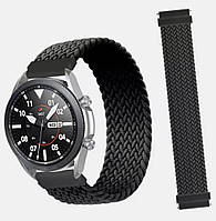 Нейлоновый ремешок 22 мм. на Galaxy Watch 46 mm, размер S-145 mm без часов, на запястье 175-185 мм. Черный