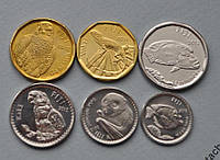 Фиджи набор 5, 10, 20, 50 центов, 1 и 2 доллара 2012 UNC животные, фауна