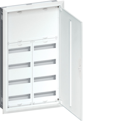 Щит вбудовуваний Hager Univers FWU62N 96 мод. QC 957x565x112 мм (розподільчий, модульний, з білою дверкою), фото 1