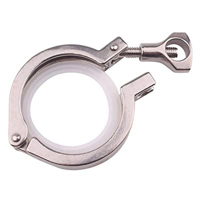DERNORD Tri-clamp Нержавіюча сталь 304 Одноштифтовий потрійний затискач для важких умов експлуатації з баранковою гайкою для након
