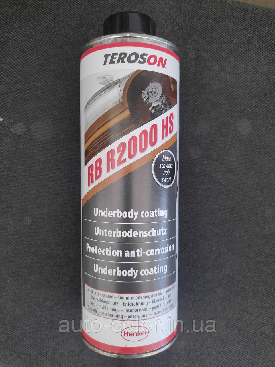 Teroson RB R2000 HS антикор для днища й арок (чорний) 1 л