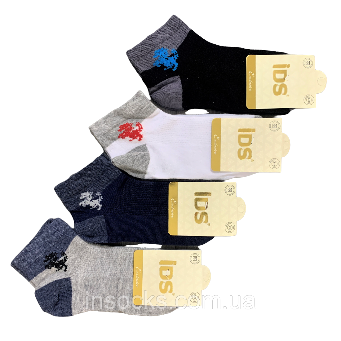 Шкарпетки літні "IDS" для хлопчика. Сітка. 5-6 років, фото 1