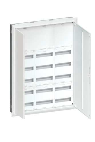 Щит вбудовуваний Hager Univers FWU73N 180 мод. QC 1107x815x112 мм (розподільчий, модульний, з білою дверкою), фото 1