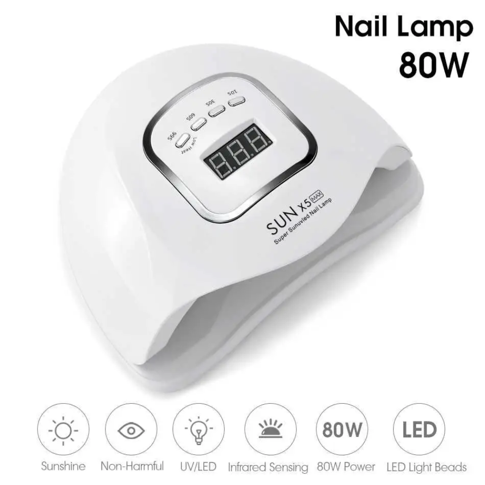 Лампа для манікюру UV led Sun X5 Max 80 W 45 leds, фото 1