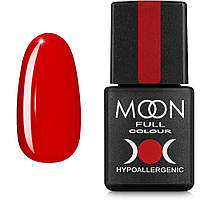 Гель-лак MOON FULL color Gel polish №127 червоно-помаранчевий темний 8 мл