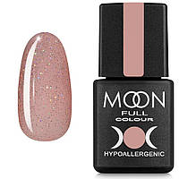 Гель-лак MOON FULL color Gel polish 8 мл №307 полупрозрачный персиковый с разноцветным шиммером