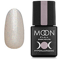 Гель-лак MOON FULL Opal color Gel polish №502, бесцветный полупрозрачный с мелким разноцветным шиммер