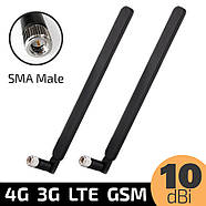 2 антени 4G 3G LTE GSM 10dBi 900/1800MHz SMA Male для роутерів, модемів B593 b880 B310 B890, фото 7