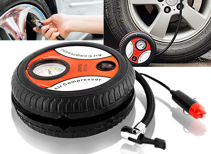 Автомобільний насос компресор Mini Tire Air Compressor, фото 1
